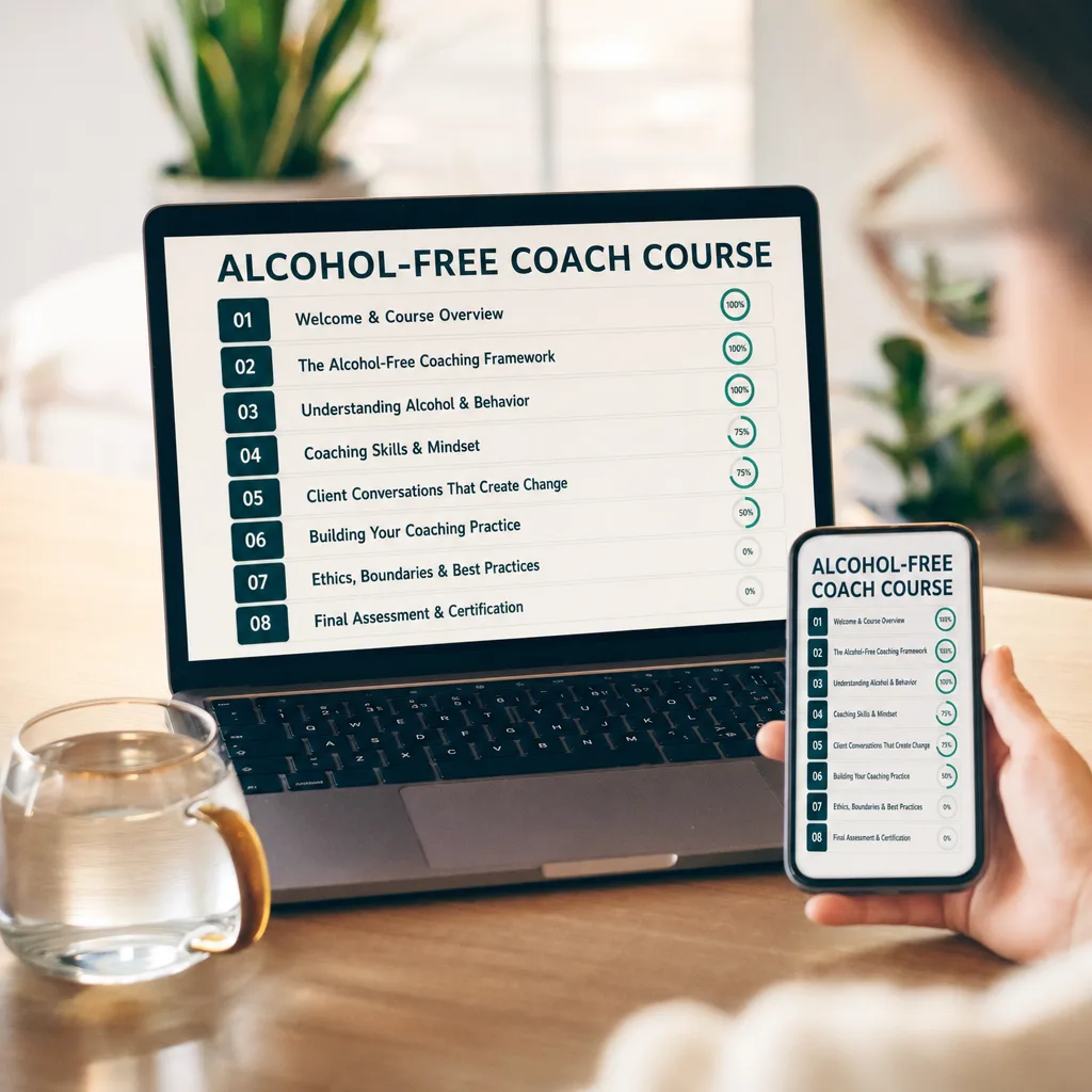 The complete course: 8 modules and 42 lessons in the Clarity platform